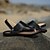 billiga Herrsandaler-Herr Sandaler Komfortskor Slingback sandaler Sport Ledigt Utomhus Läder Nappaskinn Vit Svart Höst Sommar