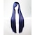 preiswerte Kostümperücke-Cosplay Perücken Synthetische Perücken Glatt Gerade Perücke Blau Synthetische Haare Damen Blau