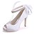 cheap Wedding Shoes-Women&#039;s Silk Spring / Summer / Fall Stiletto Heel Pink / Champagne / Ivory / Wedding / Party &amp; Evening