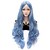 cheap Costume Wigs-Synthetic Wig Cosplay Wig Wavy Body Wave Body Wave Wig Very Long Blue Synthetic Hair Women&#039;s Blue
