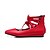halpa Naisten matalakantaiset kengät-Naiset Kengät Tekonahka Kevät Kesä Syksy Tasapohja Solmittavat Käyttötarkoitus Puku Valkoinen Musta Punainen Pinkki
