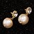 cheap Earrings-BIN BIN Women&#039;s Fashion Contracted Pearl Pendant Alloy Stud Earrings