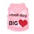 tanie Ubrania dla psów-Kot Psy T-shirt Serce Litery i cyfry Święto Codzienne Ubrania dla psów Niebieski Różowy Kostium Terylen XS S M L