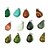 cheap Necklaces-Beadia 24pcs Mixed Color Natural Gemstone Charm Pendant Beads 13x18mm Tear Drop Shape Stone Fit Pendant Necklaces