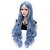 cheap Costume Wigs-Synthetic Wig Cosplay Wig Wavy Body Wave Body Wave Wig Very Long Blue Synthetic Hair Women&#039;s Blue