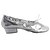 abordables Zapatos de salón y de baile moderno-Mujer Ballet / Zapatillas de Ballet / Yoga Semicuero Tacones Alto / Suela Dividida Tacón Cuadrado No Personalizables Zapatos de baile Plata / Oro / Interior