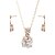 cheap Jewelry Sets-Women&#039;s Crystal Jewelry Set Solitaire Ladies Crystal Cubic Zirconia Earrings Jewelry For Wedding Party Daily Casual