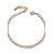 cheap Bracelets-Crystal Chain Bracelet Tennis Bracelet Dainty Ladies Party Work Casual Alloy Bracelet Jewelry Rose Gold / Silver For