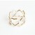 cheap Rings-Men&#039;s Women&#039;s Band Ring Silver Golden Alloy Heart Love Heart Fashion Daily Casual Sports Costume Jewelry