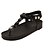 cheap Women&#039;s Sandals-Women&#039;s Shoes  Wedge Heel Comfort Sandals Casual Black/White