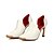 Недорогие Женская обувь на каблуках-Для женщин Обувь Дерматин Весна Осень На шпильке С металлическим носком Назначение Повседневные Для праздника Белый Черный Красный