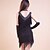 cheap Latin Dancewear-Latin Dance Dress Tassel Crystals / Rhinestones Women&#039;s Training Performance Sleeveless Polyester