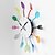 cheap Novelty Wall Clocks-Cool Stylish Modern Design Wall Clock Colorful Kitchen Cutlery Utensil Vintage Design Wall Clock Spoon Fork Home Decor