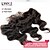 cheap Closure &amp; Frontal-13 x 4 inch Black / Natural Black Lace Front Wavy Human Hair Closure Light Brown Swiss Lace 30g-80g gram Cap Size