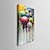 זול שעוני קיר מוטבעים בציורי קנבס-e-home ® כל מיני מטריות בשעון הגשם בד 1pcs