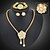 cheap Jewelry Sets-Jewelry Set - Cubic Zirconia Cuff, Vintage, Party Include Gold For Party / Earrings / Necklace