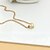 billige Mode Halskæde-Dame Krystal Kædehalskæde Damer Mode Europæisk 18K Guldbelagt Gult guld Simuleret diamant Guld Halskæder Smykker Til