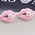 cheap Earrings-Women&#039;s Korean Cute Lips Inlaid Pearl Earrings