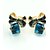 cheap Earrings-Earring Drop Earrings Jewelry Women Alloy / Cubic Zirconia / Gold Plated 1set Gold / Blue