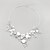 cheap Necklaces-Women&#039;s Clear Crystal Necklace Flower Imitation Pearl Alloy Clear Necklace Jewelry For Wedding Party Special Occasion Anniversary Birthday Gift / Engagement