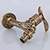 cheap Wall Mount-Outdoor Faucet,Single Handle Bathroom Faucet Goldon Dragon Head Wall Mounted One Hole Retro Brass Faucet Body With Cold Water Only