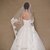 Χαμηλού Κόστους Πέπλα Γάμου-Πέπλα Γάμου Μίας Βαθμίδας Πέπλα ως τον αγκώνα Δαντέλα