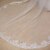 cheap Wedding Veils-One-tier Lace Applique Edge Wedding Veil Cathedral Veils with Embroidery Lace / Tulle / Angel cut / Waterfall