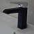 preiswerte Waschbeckenarmaturen-Waschbecken Wasserhahn - Standard Lackierte Oberflächen 3-Loch-Armatur Ein Loch / Einhand Ein LochBath Taps