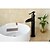 cheap Bathroom Sink Faucets-Bathroom Sink Faucet - Waterfall Oil-rubbed Bronze Centerset One Hole / Single Handle One HoleBath Taps