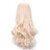 tanie Peruki kostiumowe-Włosy syntetyczne Peruki Kręcone Przedziałek na środku Bez czepka Karnawałowa Wig Halloween Wig Długo Blond