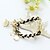 cheap Bracelets-Crystal Chain Bracelet Party Work Casual Vintage European 18K Gold Plated Bracelet Jewelry White / Black / Pink For / Imitation Diamond / Austria Crystal