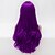 Недорогие Парики из искусственных волос-Искусственные волосы парики Естественные кудри Без шапочки-основы Фиолетовый