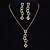 cheap Jewelry Sets-Synthetic Diamond Jewelry Set Pendant Necklace Ladies Luxury Vintage Party Work European Rose Gold Cubic Zirconia Imitation Diamond Earrings Jewelry Rose Gold For Party Special Occasion Anniversary