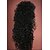 halpa Synteettiset trendikkäät peruukit-Synteettiset peruukit Kihara Synteettiset hiukset Peruukki Naisten Hyvin pitkä Suojuksettomat Musta