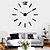 cheap DIY Wall Clocks-Uermerstar Fashion Design Black color Large Wall Clock Home Decor 3D Diy Clock Diameter 39 in