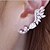 cheap Earrings-Drop Earrings Crystal Alloy Statement Jewelry Fashion Wings / Feather Gold Silver Jewelry 2pcs