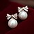 Χαμηλού Κόστους Μοδάτα Σκουλαρίκια-Γυναικεία Κουμπωτά Σκουλαρίκια χαριτωμένο στυλ Μοντέρνα Μαργαριτάρι Απομίμηση Μαργαριταριού Όστρακο Κράμα Bowknot Shape Κοσμήματα Χρώμα