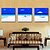 cheap Abstract Paintings-VISUAL STAR®Modern Group Seascape Beach Canvas Oil Painting Ready To Hang