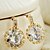 cheap Earrings-Stud Earrings Zircon Cubic Zirconia Simulated Diamond Alloy Luxury Jewelry Gold Jewelry 2pcs