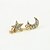 cheap Earrings-Women&#039;s Crystal Stud Earrings - 18K Gold Plated, Rhinestone, Gold Plated European, Fashion Gold For / Imitation Diamond / Austria Crystal
