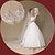 ieftine Voal de Nuntă-Un nivel Margine cu Aplicație de Dantelă Voal de Nuntă Voaluri de Catedrală cu Broderie Dantelă / Tulle / Tăietură Înger / Cascadă