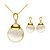 cheap Jewelry Sets-Women&#039;s Waterdrop Shape  Silver Plated Jewelry Set(Necklace &amp; Earrings)