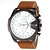 abordables Montres militaires-JUBAOLI Men&#039;s Wrist Watch Aviation Watch Quartz Oversized Calendar / date / day Leather Brown / Khaki Analog - White Black Red