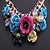 cheap Necklaces-Pendant Necklace For Women&#039;s Party Special Occasion Birthday Synthetic Gemstones Resin Plastic Cuban Link Chunky Flower Gold / Gift