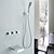 cheap Shower Faucets-Shower Faucet Bathtub Faucet - Contemporary Chrome Tub And Shower Ceramic Valve