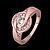 cheap Rings-Women&#039;s Band Ring - Silver Plated Fashion Jewelry Rose / Golden For Party Daily Casual 7 / 8 / Crystal