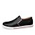 abordables Chaussures Sans Lacets &amp; Mocassins Homme-Homme Chaussures Cuir Printemps / Eté / Automne Confort Mocassins et Chaussons+D6148 Blanc / Noir