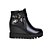 cheap Women&#039;s Boots-Women&#039;s Shoes Wedge Heel Wedges/Fashion Boots/Round Toe Boots Dress/Casual Black/White