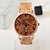 voordelige Trendy Horloge-Heren Horloge Hout Polshorloge Kwarts Waterbestendig PU Band Vintage Bruin Kaki