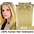 preiswerte Haarverlängerungen aus Echthaar-24inch 8pcs / set 110g Clip-in Haar remy Menschenhaarverlängerungen 23 Farben für Frauen Schönheit